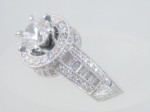 Intricately Designed CZ Wedding Ring